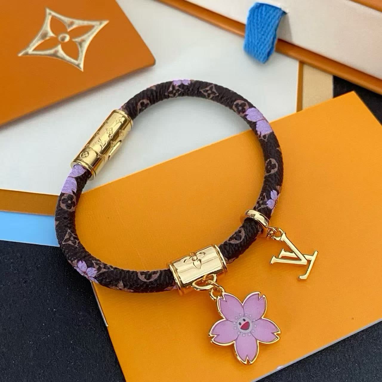 Louis Vuitton Floral Charm Bracelet